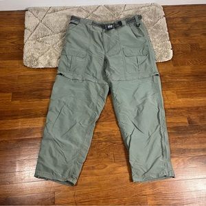 Mens LL Bean Hiking Pant XL Inseam 32 Zip off to Shorts